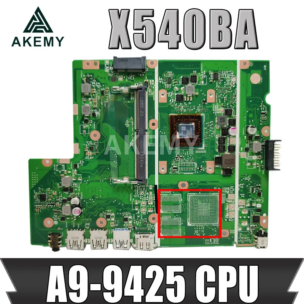 

X540BA Motherboard For Asus X540BA X540BP X540B F540B A540B Laotop Mainboard with A9-9425 CPU