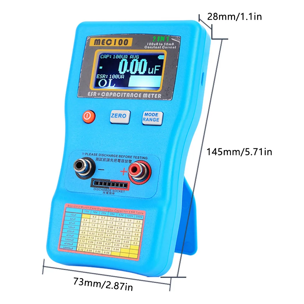 Тестер конденсаторов ESR LCR, измеритель емкости Ом, электронный тестер ...