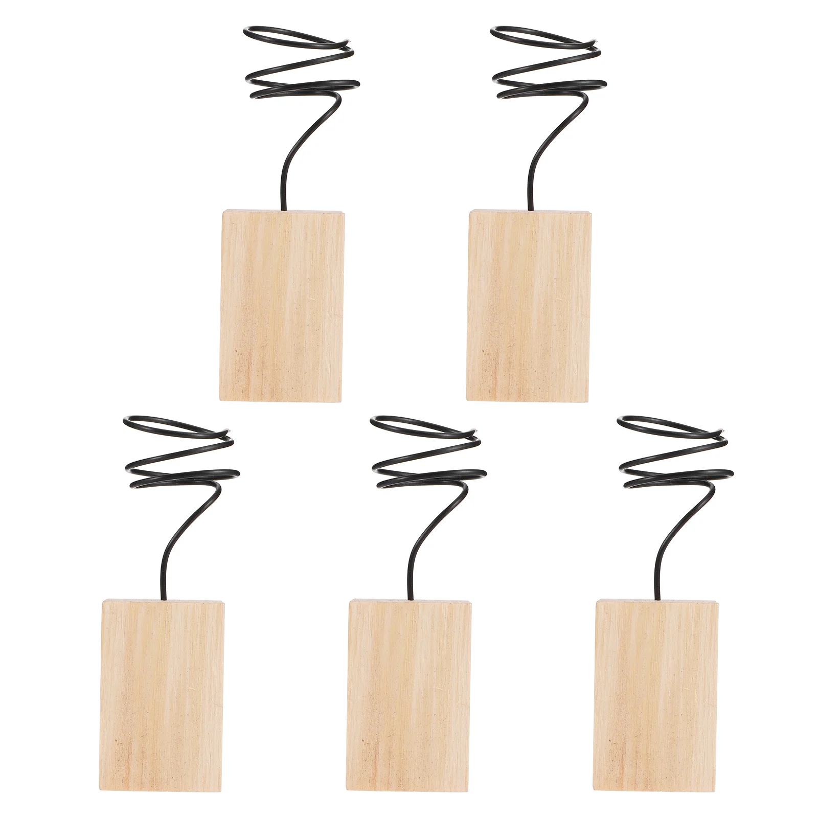

5 Pcs Air Pineapple Stand Holder Planter Wood Bling Decor Mini Plants Desktop Display Tabletop Rack