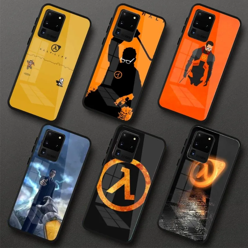 Чехол для телефона из Черного поликарбоната с полу-ресурсом для Samung A32 A51 A52 NOTE 10 20 S10 S20 S21 S22 Pro