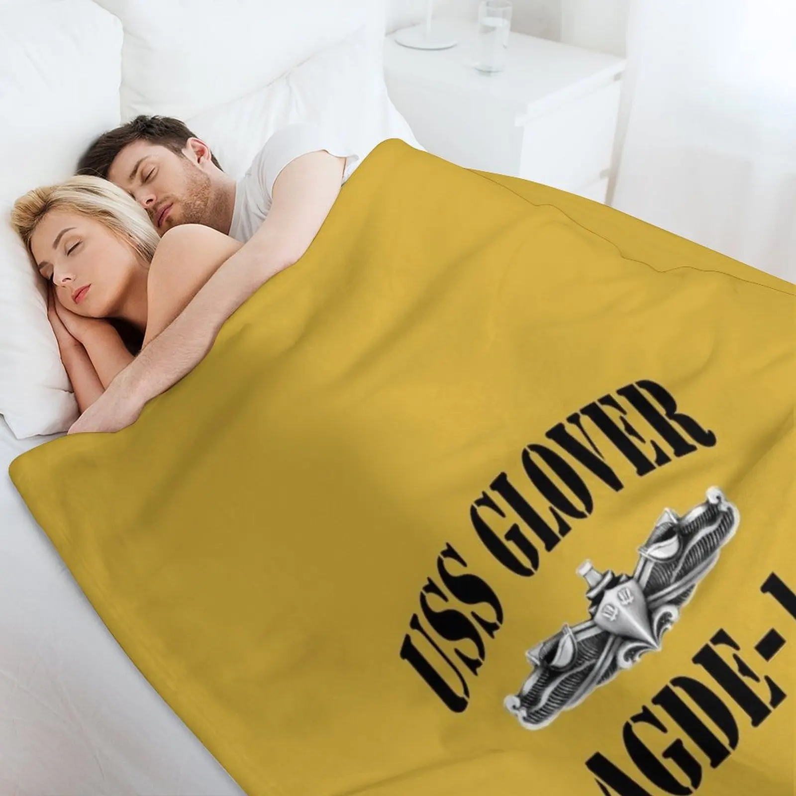 USS GLOVER (AGDE-1) КОРАБЛЬНЫЙ МАГАЗИН Плед Волосатый сон Лохматые плюшевые одеяла