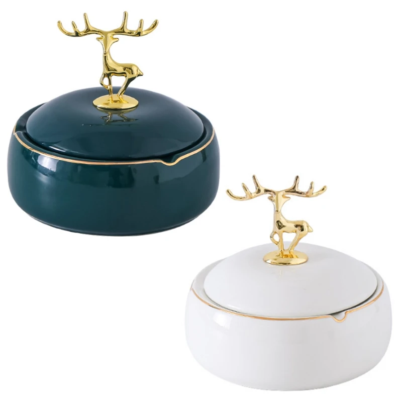 

Пепельница в стиле ретро для креативного стола, портативная декоративная подставка для сигарет, курительная посуда для табака