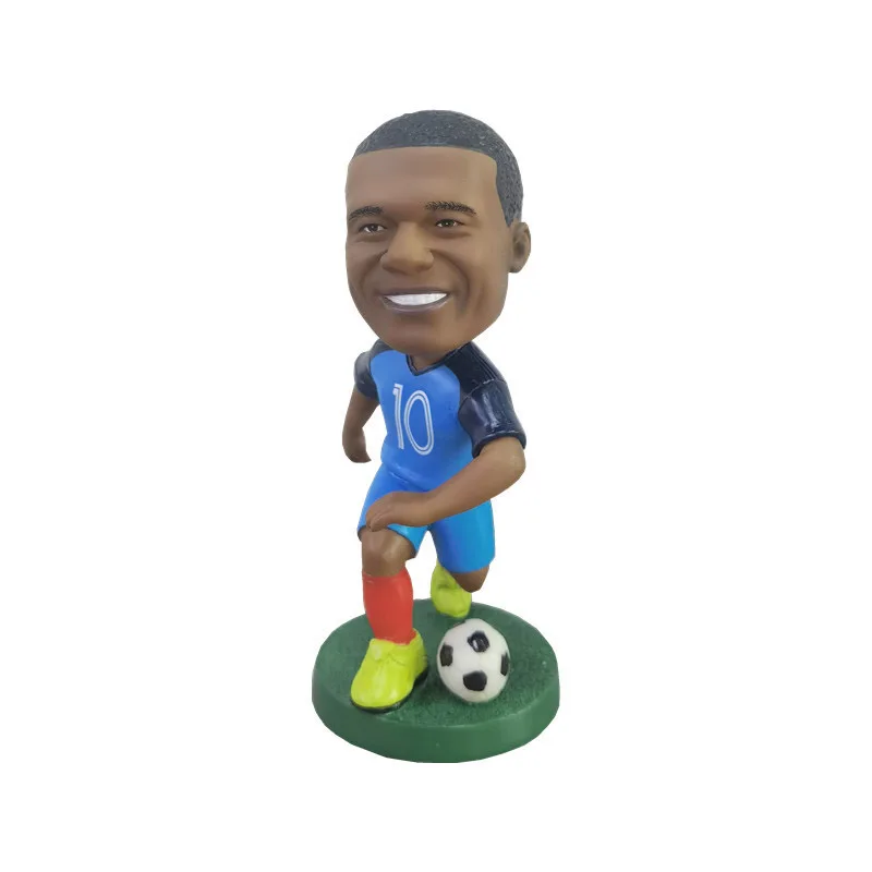 

Resin Model Toys Action Figures Football Star Doll Desk Home Decor Car Room Decoration Shakeable Birthday Gifts for Boys Girls