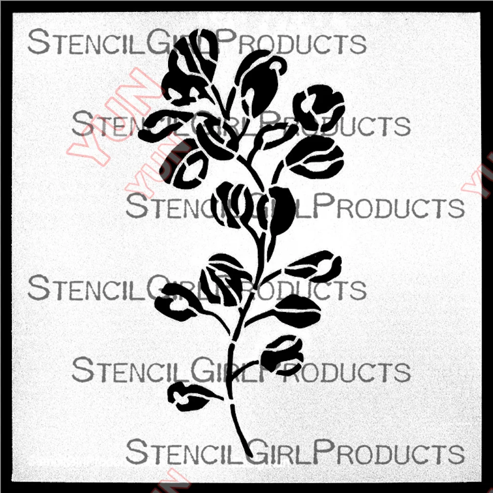 

New Eucalyptus Dry Stencil Handmade Layered Stencil Reusable Craft Stencil Diy Craft New Mold Supply 2023