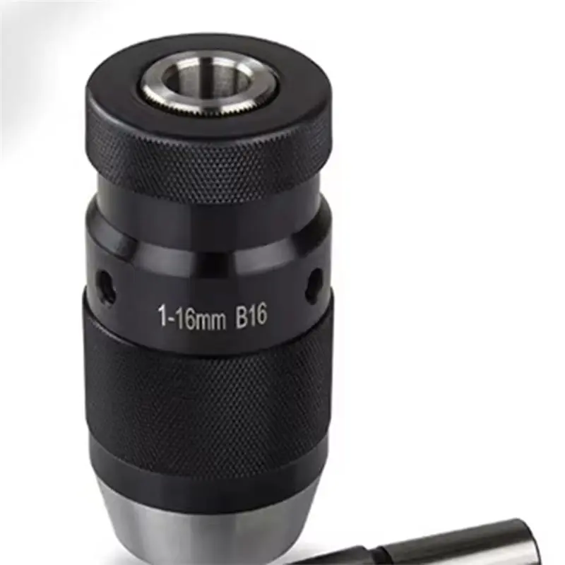 Фото Самозажимной быстрозажимной патрон M12K-B16 (1-16 мм) + оправка MT2-B16 для токарного станка — стальная конструкция для серии MK2 №2