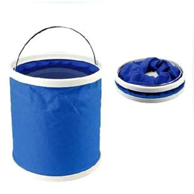 11L portable car folding bucket outdoor barbecue fishing bucket 9L car washing bucket