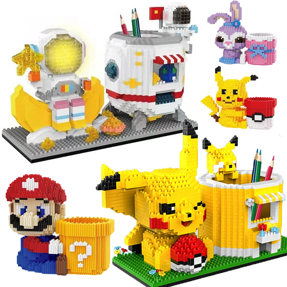 

Конструктор «Покемон супер ма», креативные микро-кирпичи, кролик, астронавт, модель Пикачу, забавные игрушки, подарок для детей