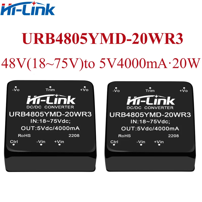 

Модуль источника питания постоянного тока 20 Вт 48 В до 5 В 4 А