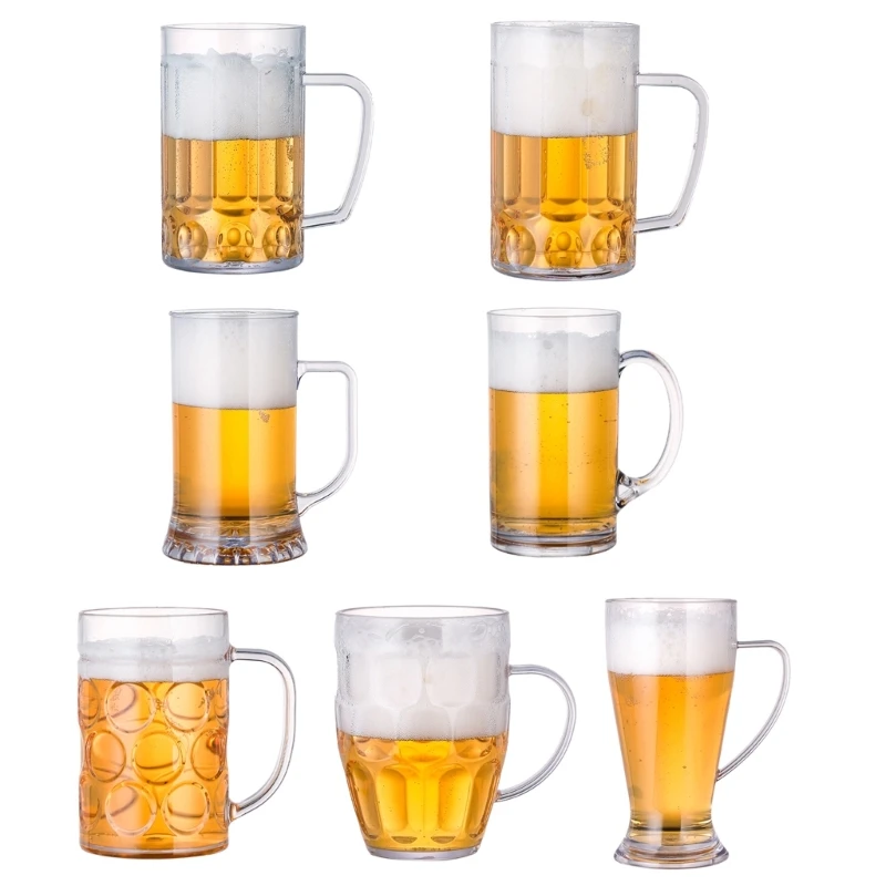 

Shatterproof Acrylic Beer Mug Drinking Cups Juice Glasses for Milk Champagne Cup