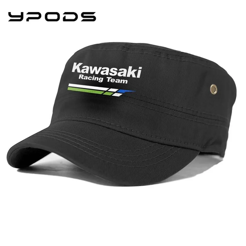 

Kawasaki Racing Team Baseball Cap Men Cool Hip Hop Caps Adult Flat Personalized Hats Men Women Gorra Bone