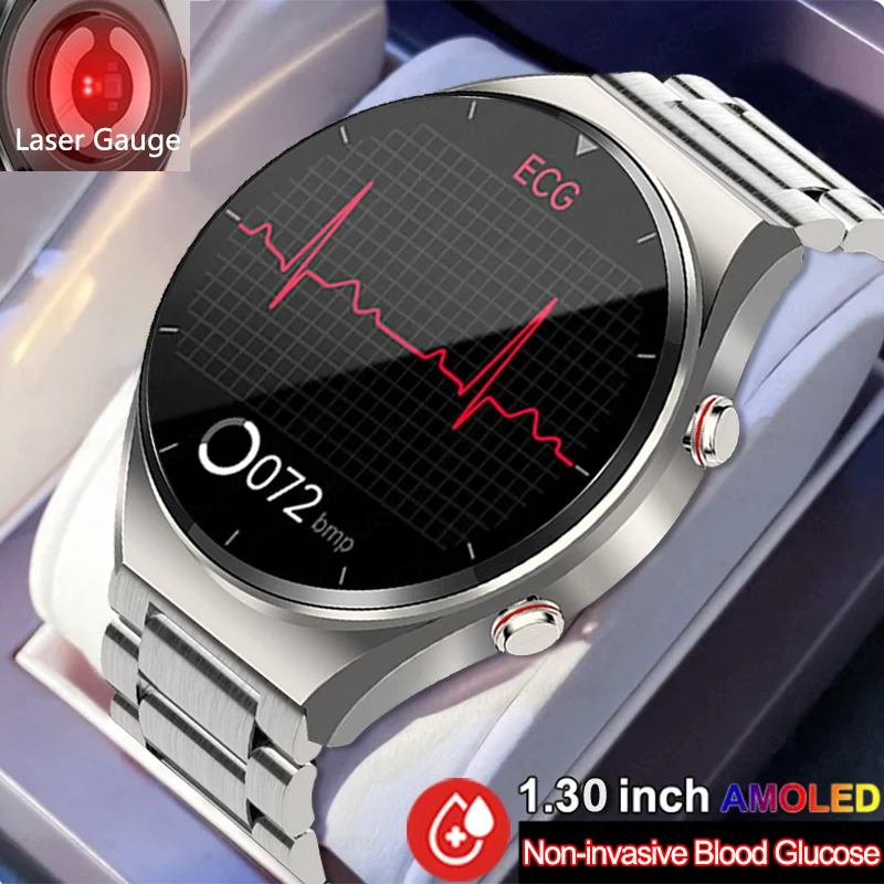 

For Xiaomi Cardiac Blood Glucose Smart Watch Men ECG+PPG HRV Monitoring Blood Pressure Body Temperature SmartWatch Fitness Track