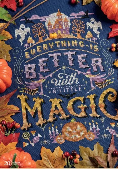 

DIY 14CT Cross Stitch Embroidery Kits Craft Needlework Set Cotton Thread Unprinted Canvas New Design For home Magic Night 32-43