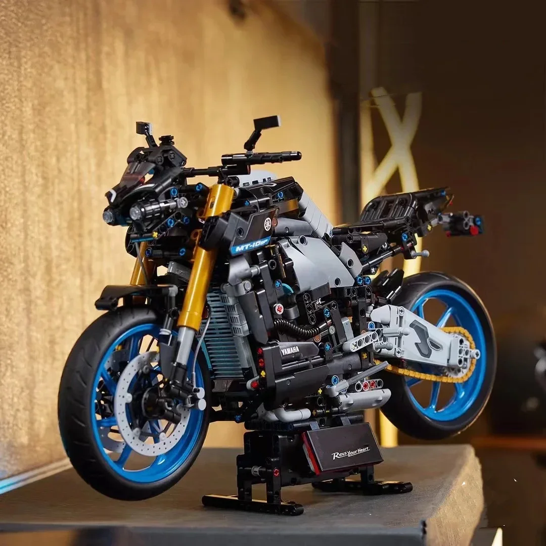 

Технический 42159 строительный блок для модели мотоцикла, улучшенный строительный набор для взрослых, кирпичи, игрушки, подарки, коллекция транспортных средств