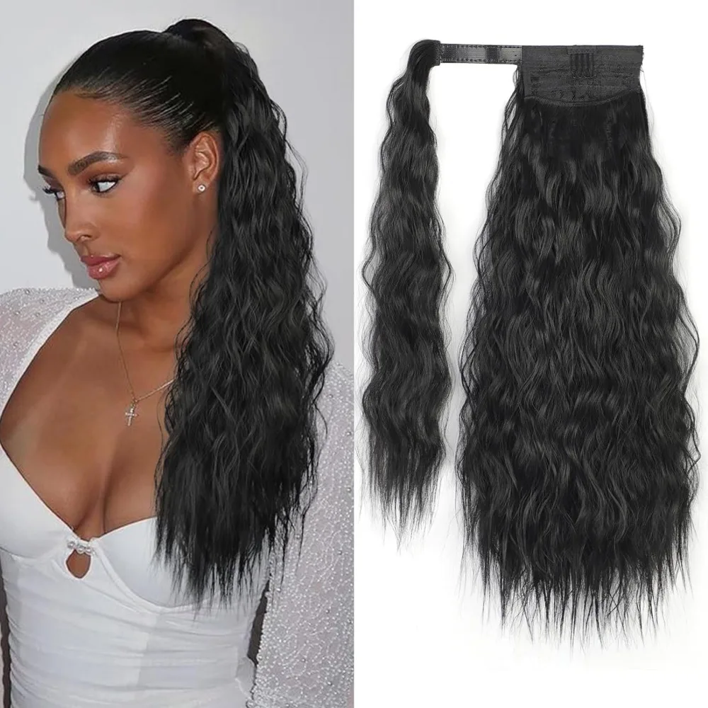 Длинная кукурузная волна удлинение конский хвост Волшебная паста термостойкие