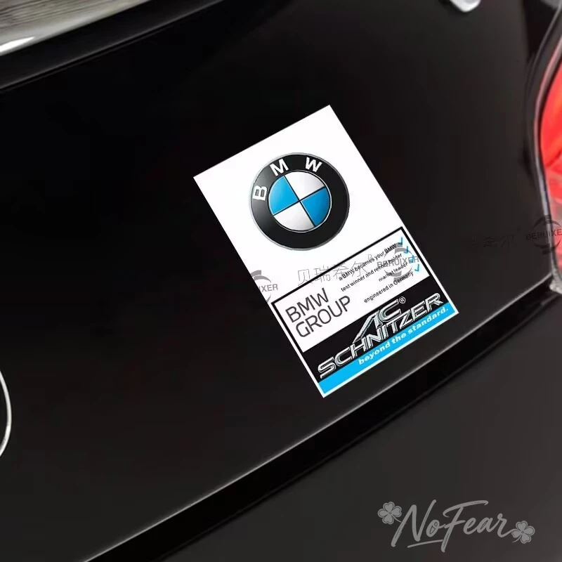 Фото 1 шт. для BMW M Power I3 G08 F15 F16 G20 E34 F94 F95 G30 G11 G12 E36: Статическая наклейка на стекло автомобиля, декоративная эмблема, виниловая наклейка №2
