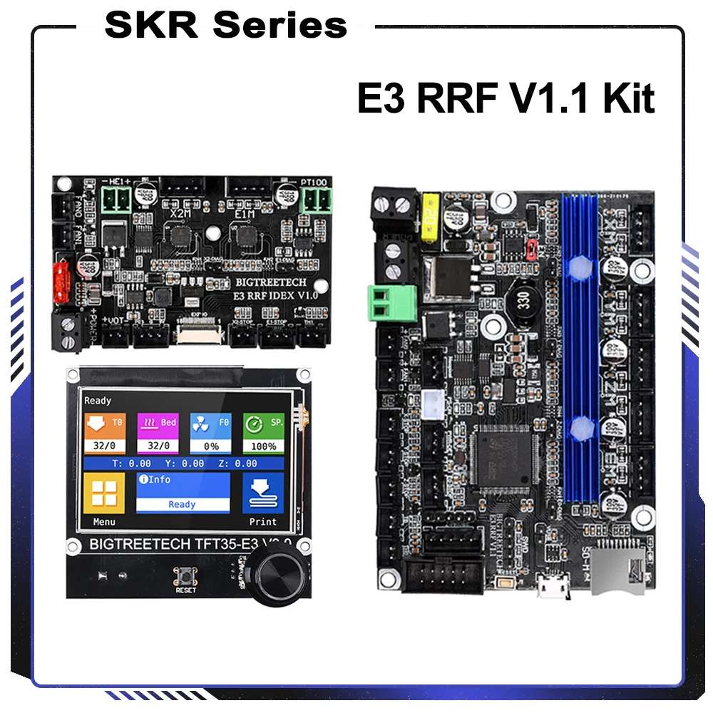 

BIGTREETECH E3 RRF V1.1 + TFT35 E3 V3.0 + E3 RRF IDEX Board TMC2209, детали для 3D-принтера Ender 3/5 Pro, обновление BTT SKR V1.4 Turbo