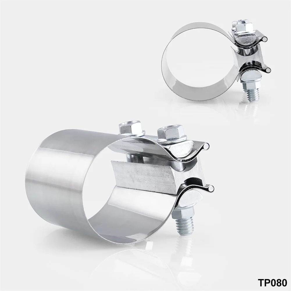 

U-clamps Exhaust Clamps Car Clamp Modification Muffler Pre-installed Replacement Silver Simple Stainless Steel
