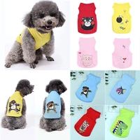 dog clothes for small dogs cute printed vest summer t shirt puppy cartoon pet cat vest comfortable breathable pets costumes