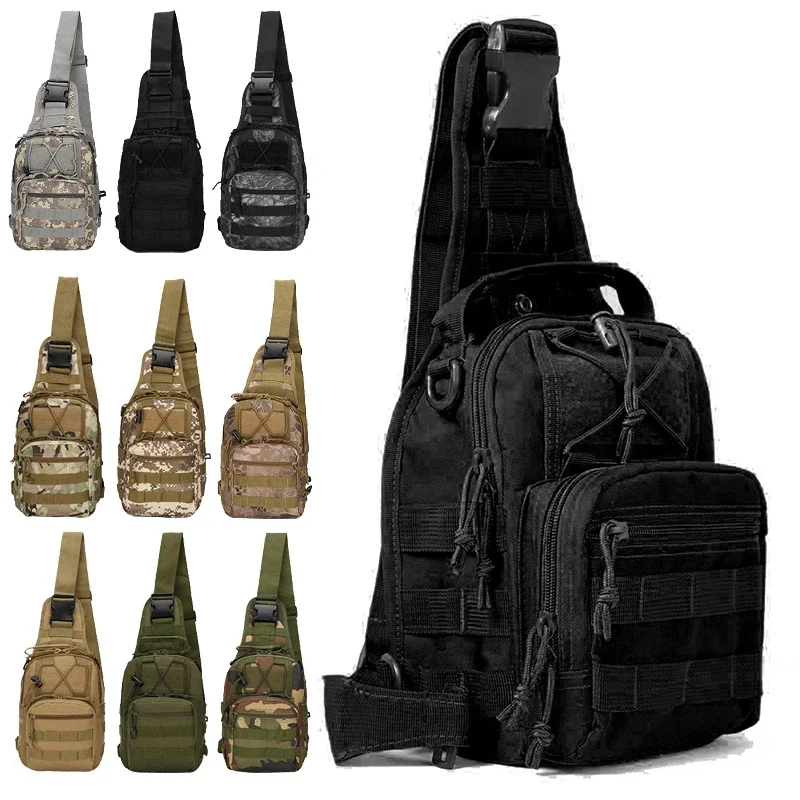 

Tactical Shoulder Backpack Rover EDC Outdoor Military Sling Bag Waterproof Hiking Camping Pack Range Bag Army Daypack