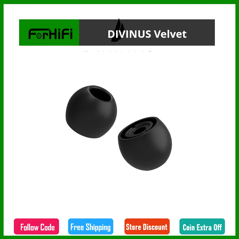 

DIVINUS Velvet Silicone Eartips tips For Nozzle Size 3-5mm, Soft Deeply Eartips For IEMs Earbuds AFUL Performer 5/8