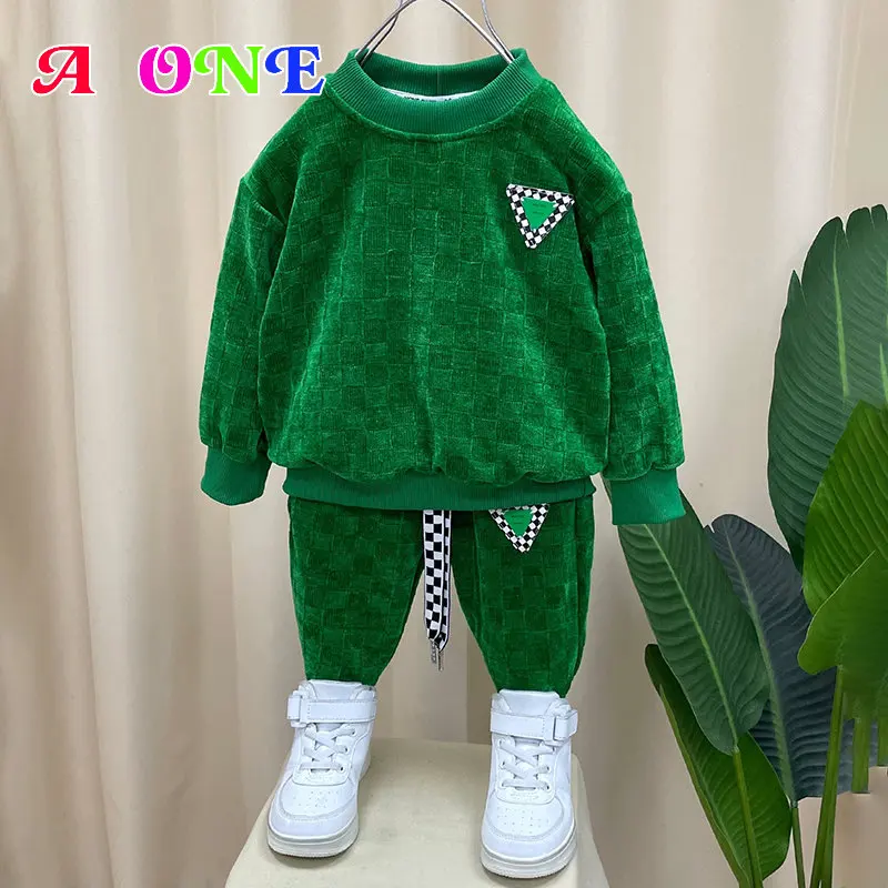 Комплект из 2 предметов для мальчиков весенне-Осенняя детская одежда Детский