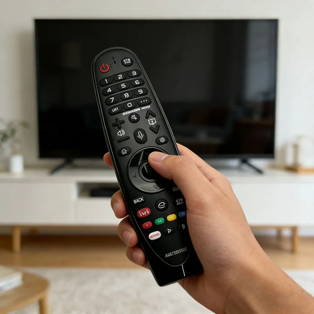 Фото Пульт дистанционного управления Voice Magic Remote Control AKB75855502 MR20GA для 4K OLED Smart TV 2020 года выпуска серий NANO9, NANO8, BX, WX, GX, CX, ZX с функцией указателя направления (Pointer ivi) №3