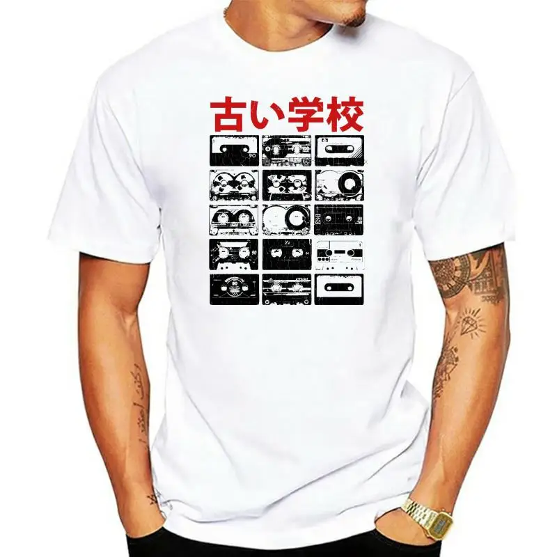 

Title: Mix Tape Cassette Retro Japanese Vintage Cool ETSYRHY06 White Unisex T Shirt Free UK Delivery men t shirt
