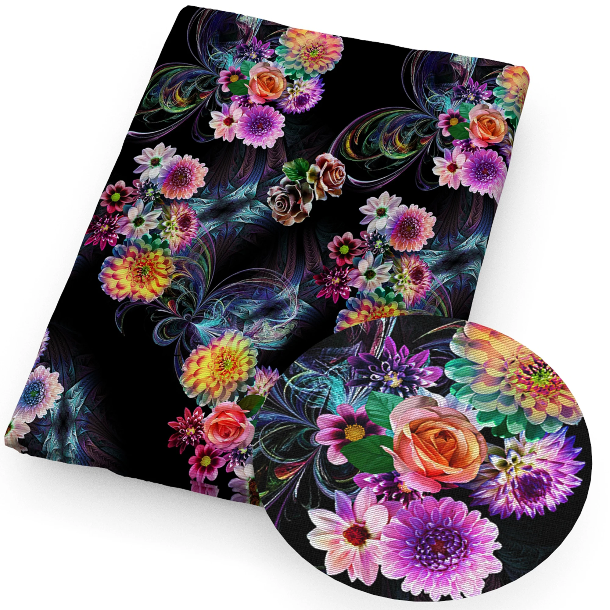 Ткань из полиэстера и хлопка для купальников 50*145 см