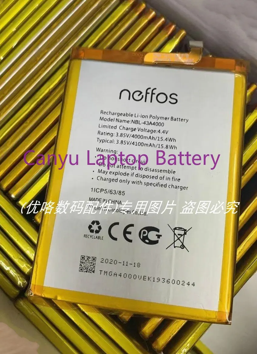 

New 4100mAh NBL-43A4000 Battery For TP-Link Neffos X20/X20 Pro TP7071A TP9131A NEW Mobile Phone Battery
