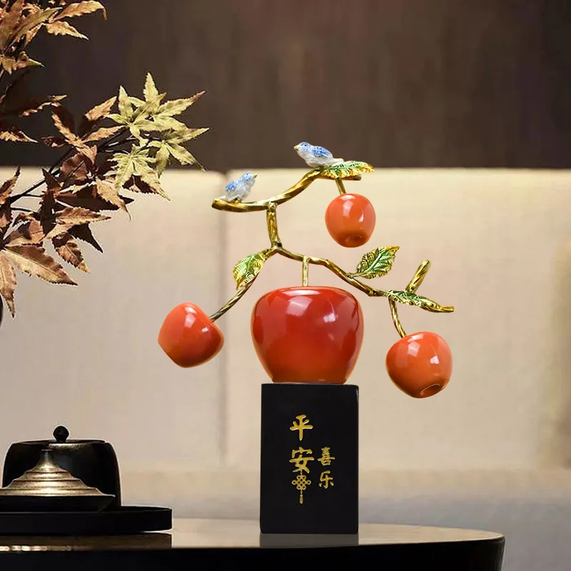 

Chinese style Ping An Joyful Persimmon Crafts Decoration Home, Living Room, and Entrance Decoration home accessories