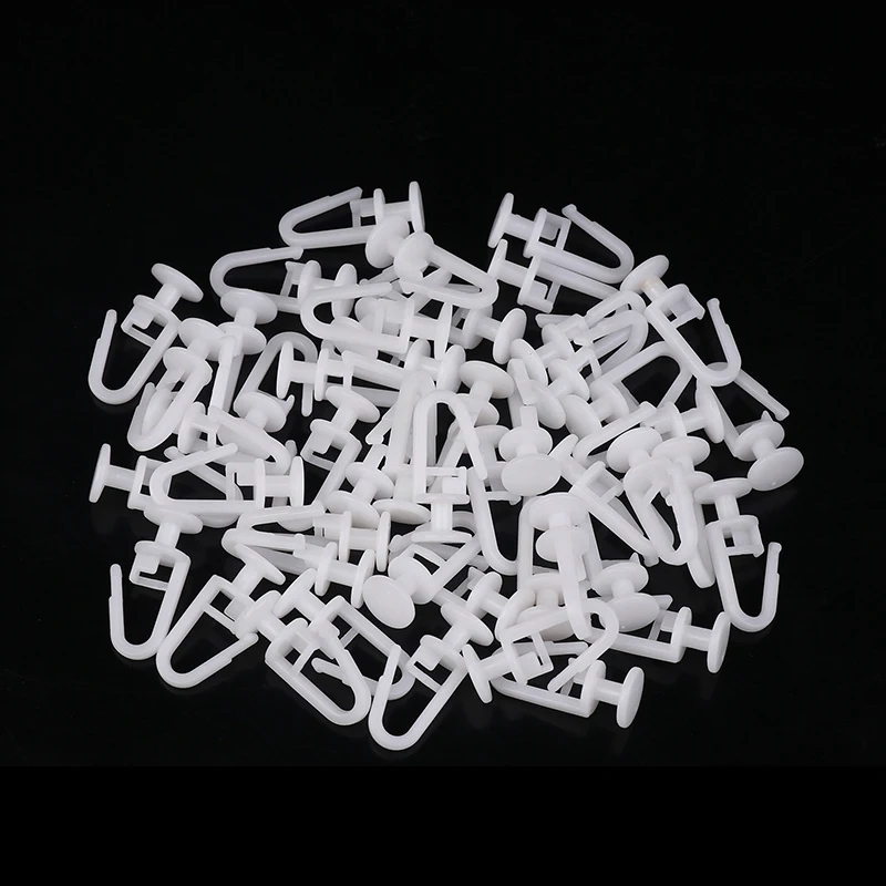 

Пластиковые крючки для штор 50 шт.