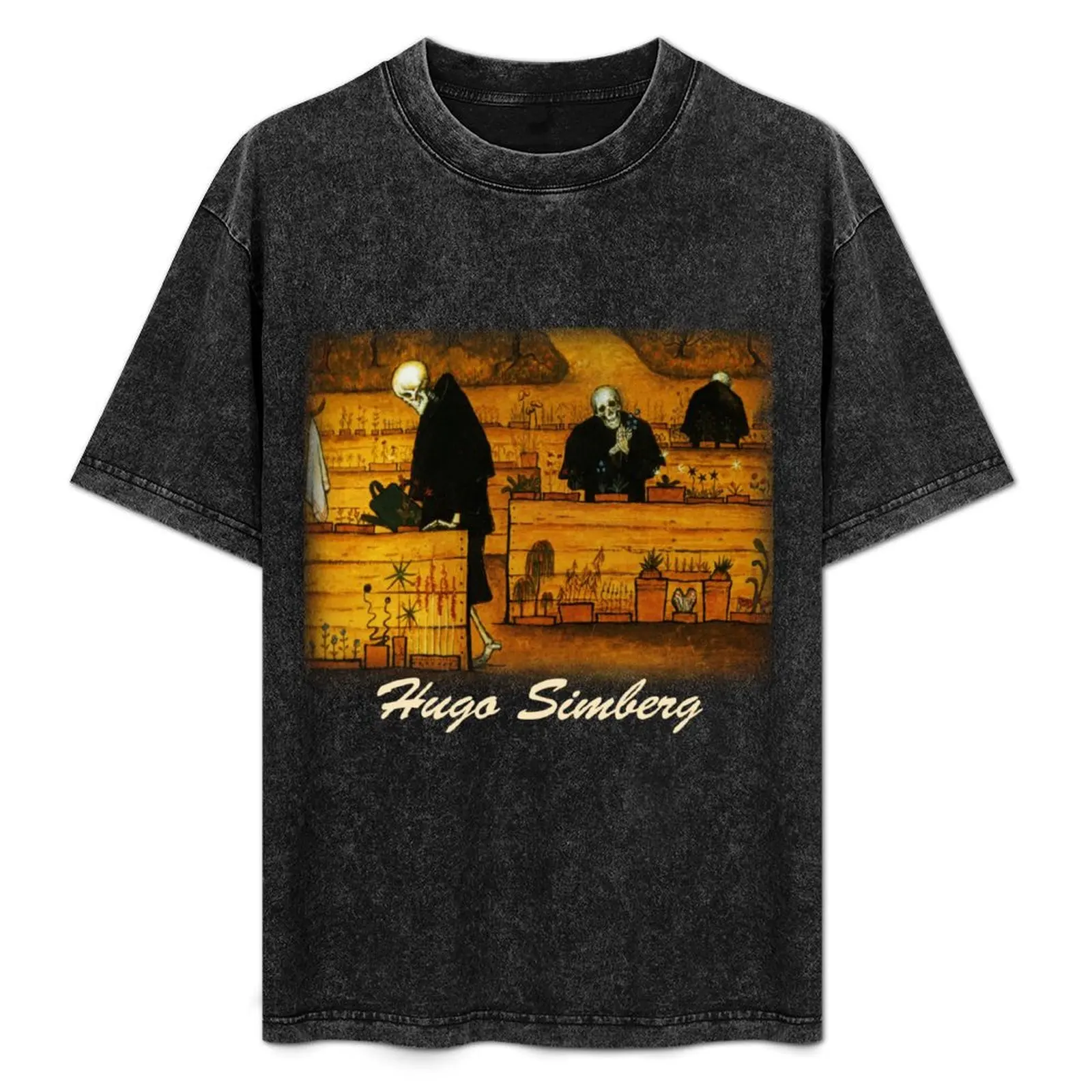 Футболка Simberg-The Garden of Death одежда в стиле аниме футболка с короткими рукавами