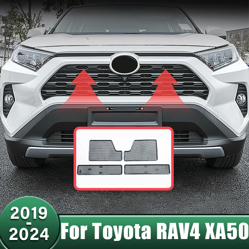 

Car Front Grill Insect Net Mesh Screening Mesh Protection Cover For Toyota RAV4 XA50 2019 2020 2021 2022 2023 2024 RAV 4 Hybrid