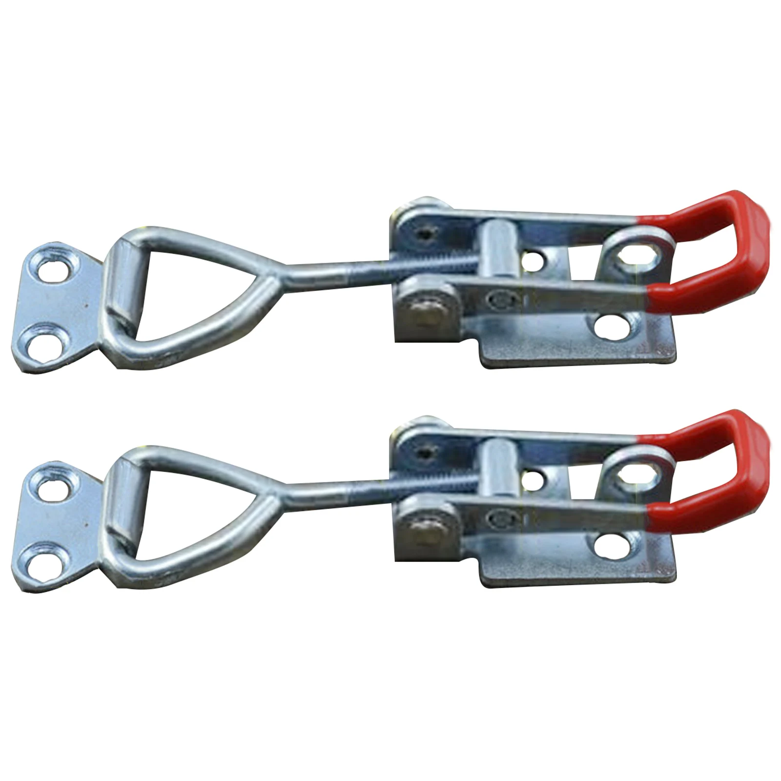 

2pcs Adjustable Toggle Clamp Stainless Steel Door Bolt Type Fixture Quick Clamp For Doors Household Lock Clips Hand Tools