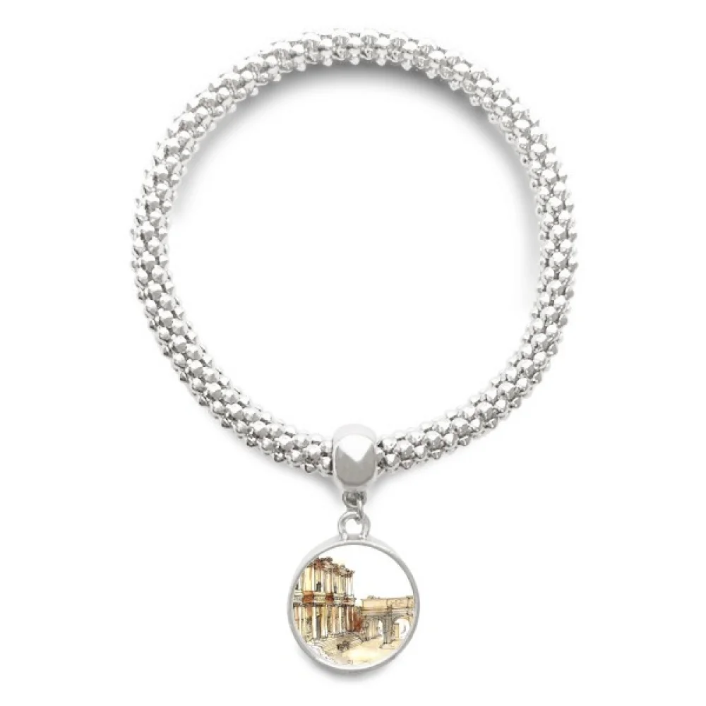 

Ephesus in Izr Turkey Sliver Bracelet Pendant Jewelry Chain Adjustable Bangle