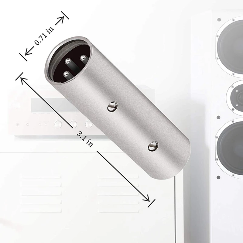 3-Pin XLR Male To Adapter - 4 Pack |