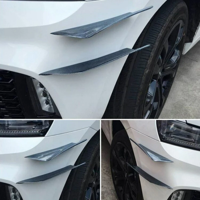 Car Front Bumper Lip Decoration Diffuser Splitter Fins Body Spoiler for Kia rio 3 4 ceed K2 K3 K3S K4 K5 KX3 KX5 QL portage