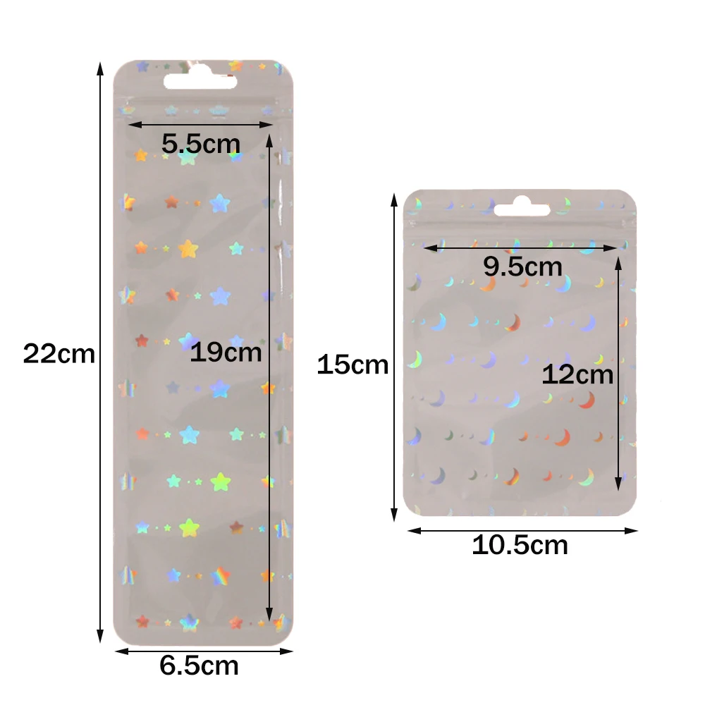 50 шт. прозрачные пакеты с застежкой-молнией