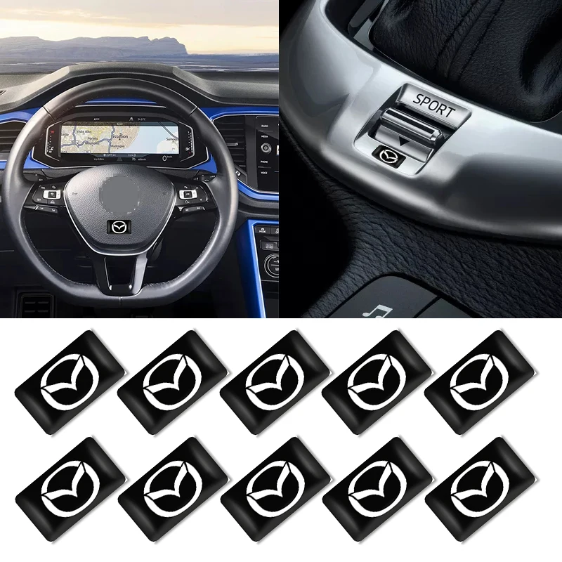 

10 шт., эпоксидные декоративные наклейки для Mazda 2 3 6 M5