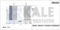 

389400 for air conditioning radiator (condenser) KANGOO