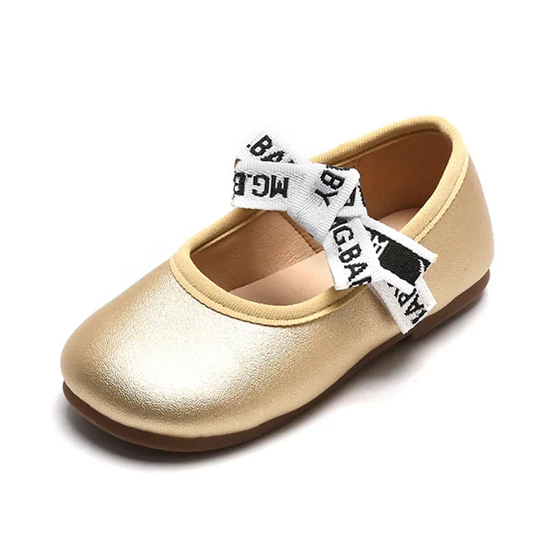 

Baby Kids Girls Spring Autumn Elegant Butterfly-Knot Strap Casual Shoes For Children Non-Slip Flats Size 21-30