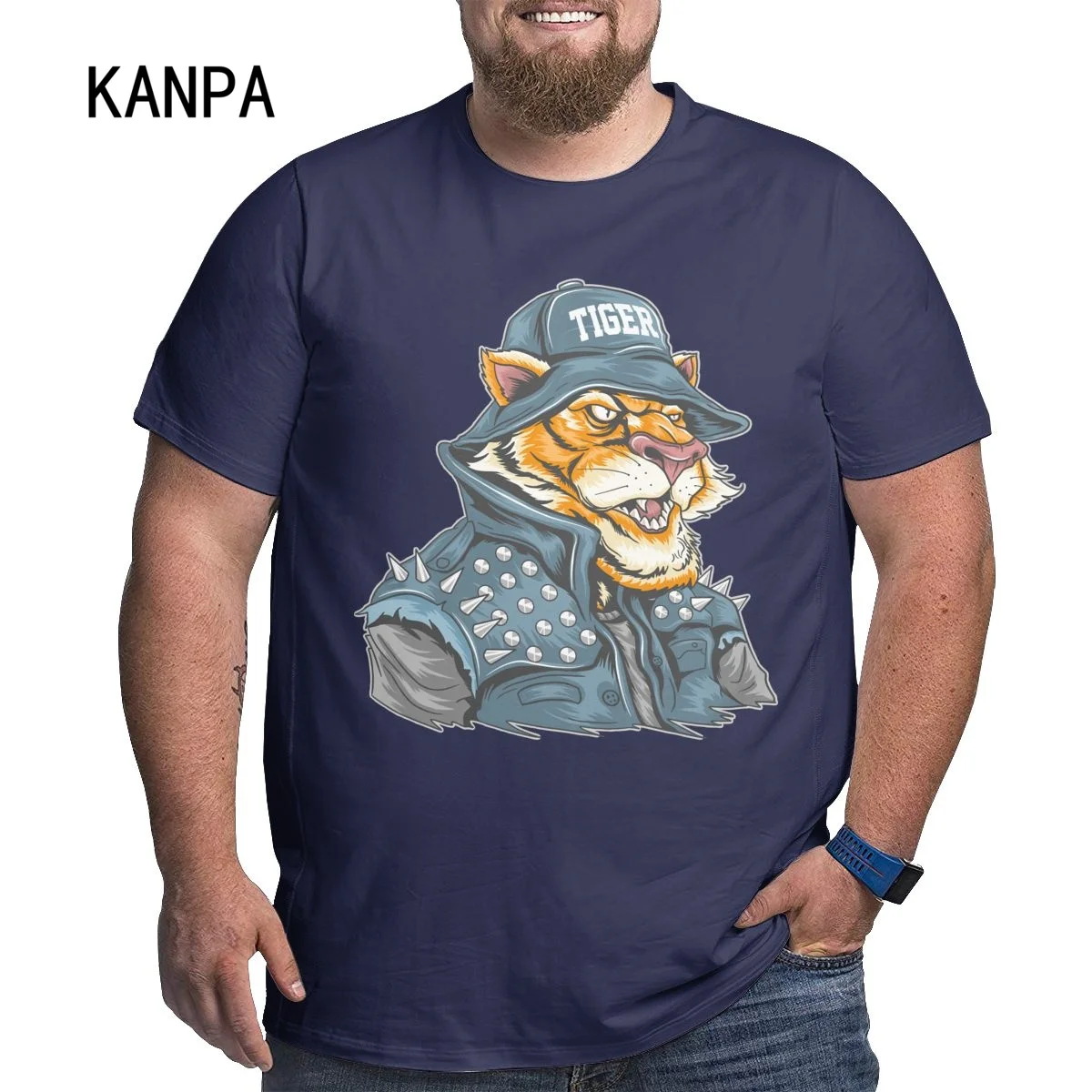 

Men Harajuku Oversized T-shirt Summer Cool Unisex Hip Hop Funny Tiger Samurai Printed Tshirt Casual T Shirt Streetwear Tops 6xl