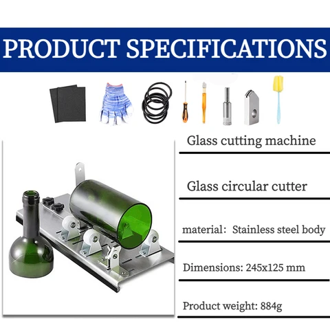 Станок для резки стеклянных бутылок, нержавеющая сталь, высокая износостойкость
