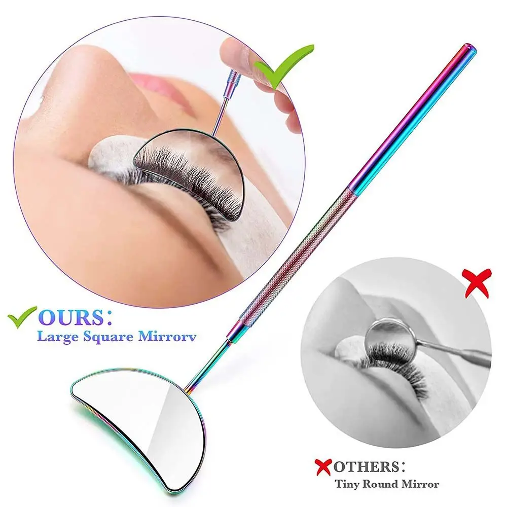 Зеркало для ресниц с полумесяцем увеличительное зеркало макияжа