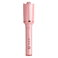 automatic curling iron rotating self hair curlers wand with negative ion auto back shut off adjustable temps timers lcd screen