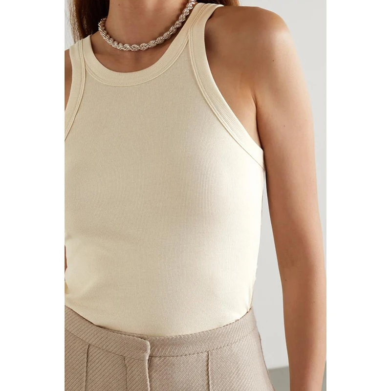 

TOTE 2022 Spring New Design Women's Ribbed Stretch Tank Top