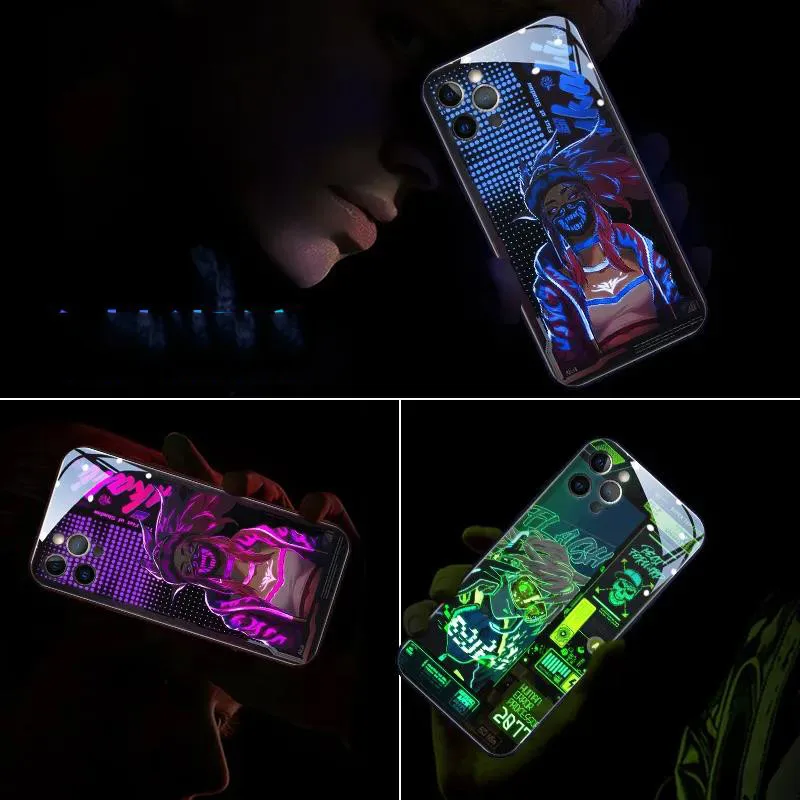 Чехол для Xiaomi Poco X3 NFC F3 чехол со светодиодной вспышкой ударопрочный стеклянный