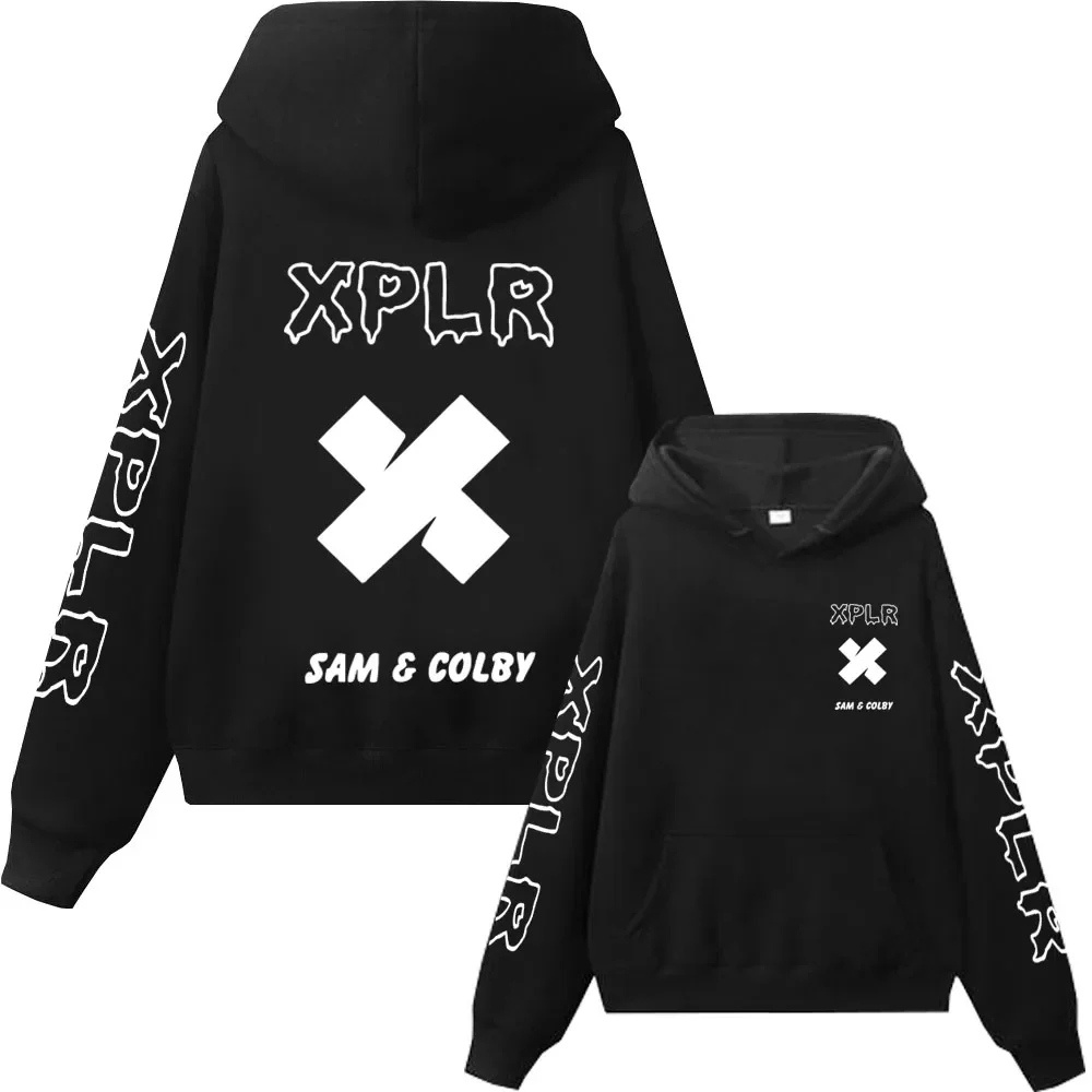 Новинка 2024 года толстовка Xplr Sam and Colby Chainlink Merch спортивная одежда с принтом в форме