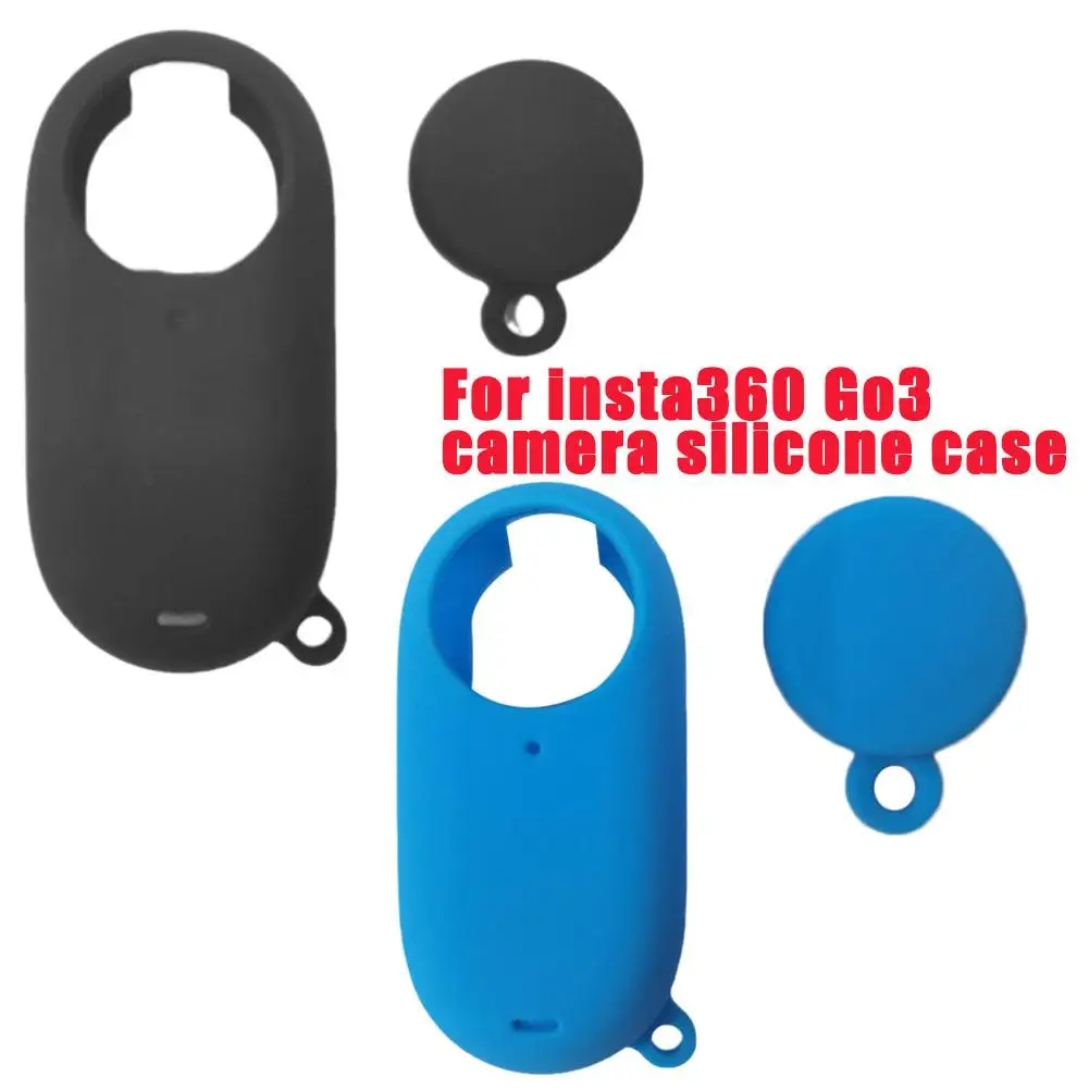 

Silicone Protective Case Lens Cap Cover For For Insta360 GO 3 Anti-slip Charging Box Protective Cover Accessories A0F5