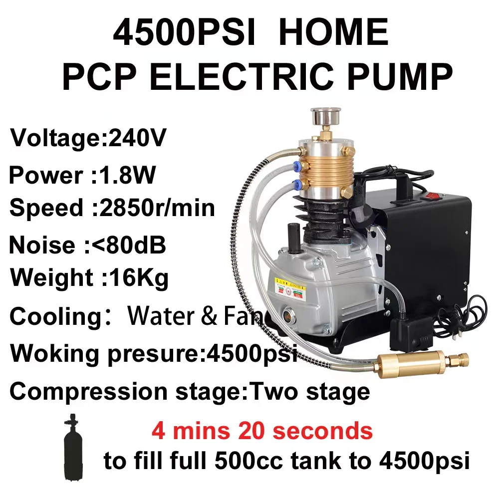 

pcp air compressor Portable 4500 psi 300 Bar High Pressure Paintball PCP Electric Air Compressor pcp pump
